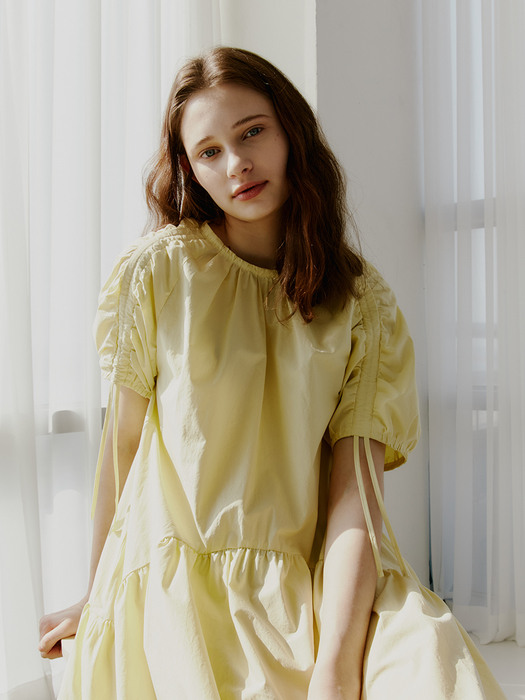 Belle Lucing Dress - Lemon Cotton