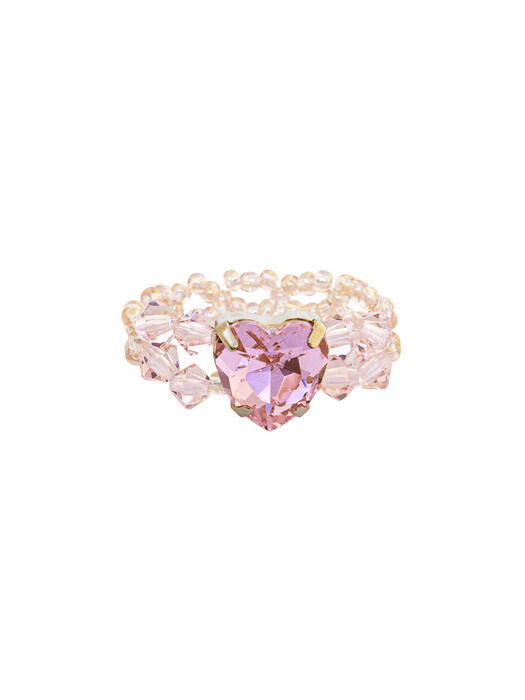 Craquer Beads Ring (Pink)