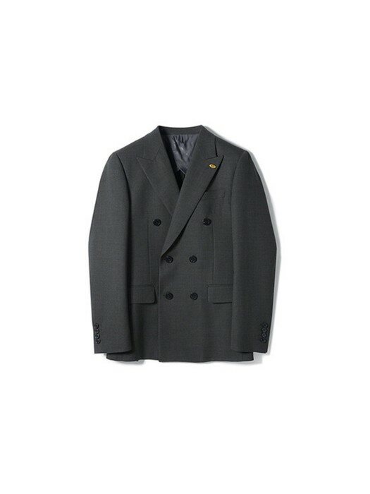 color khaki mesh double suit jacket_CWFBM21413KHX
