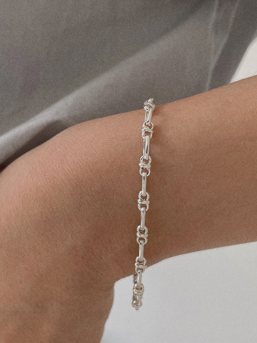 silver926 cotton bracelet