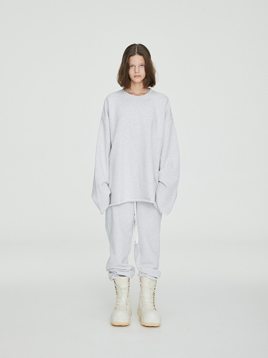 FW21 UNISEX NAPPED LIGHT MELANGE SWEATSHIRT