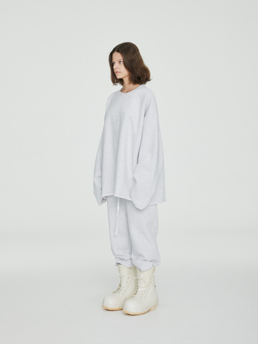 FW21 UNISEX NAPPED LIGHT MELANGE SWEATSHIRT