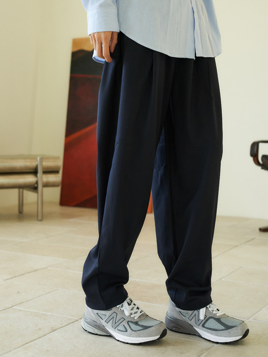 essential banding pants [oversize fit]_navy_남녀공용