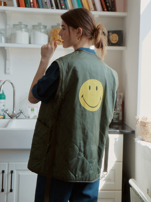 Smiley® Quilted Camping Vest_Khaki