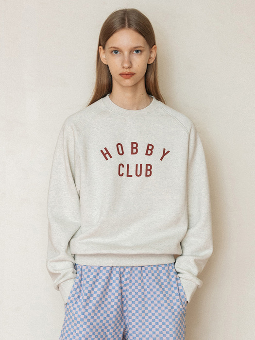 [기모VER]HOBBYCLUB RAGLAN SWEATSHIRT_OATMEAL