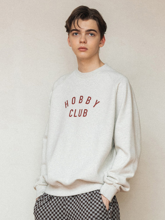 [기모VER]HOBBYCLUB RAGLAN SWEATSHIRT_OATMEAL