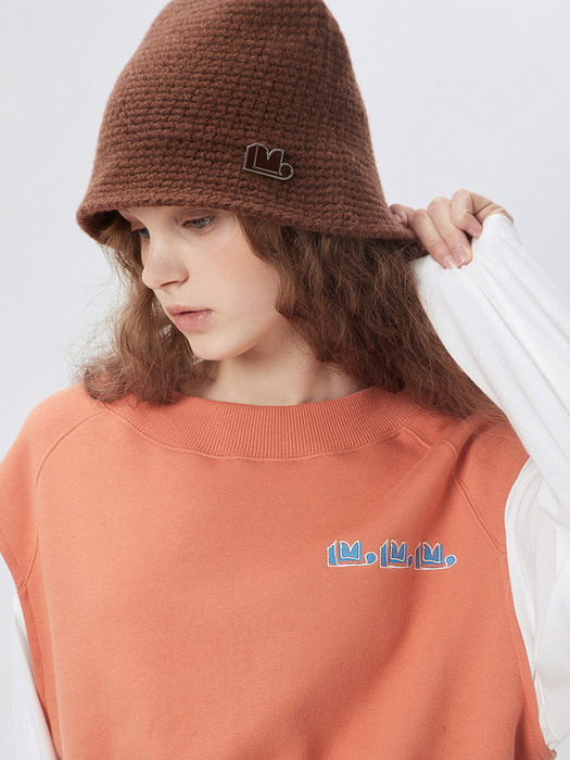 Emblem Knit Bucket Hat_QXRAX21610BRX