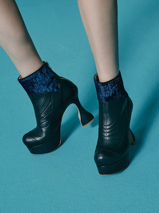 LUNA Ankle Boots - Navy