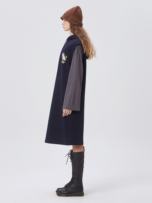 Chouette Hooded Jersey Dress_QWDAX21630NYD