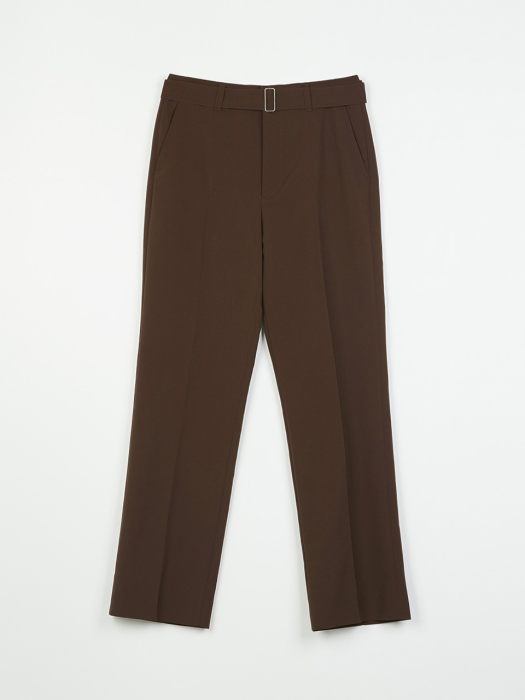 Ponte Semi Wide Pants (Brown)