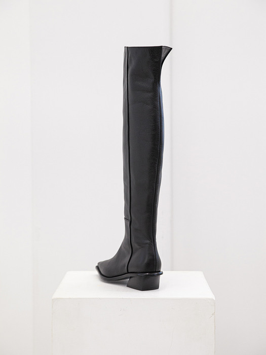 Collar Knee-High Boots 칼라 니하이 부츠 21F23BK