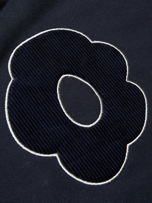 Flower Logo Basic Hoody (navy)