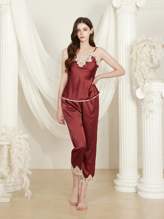 [GRACE SLIP] Long Pants (Wine)