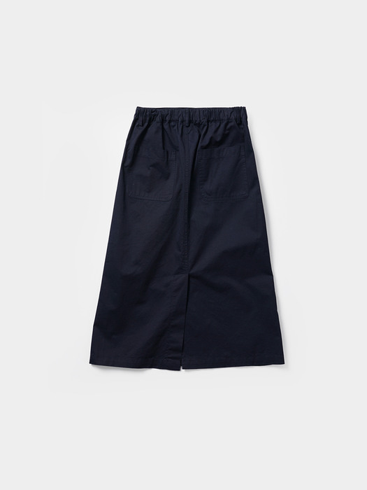 CITY COTTON FATIGUE SKIRT (NAVY)