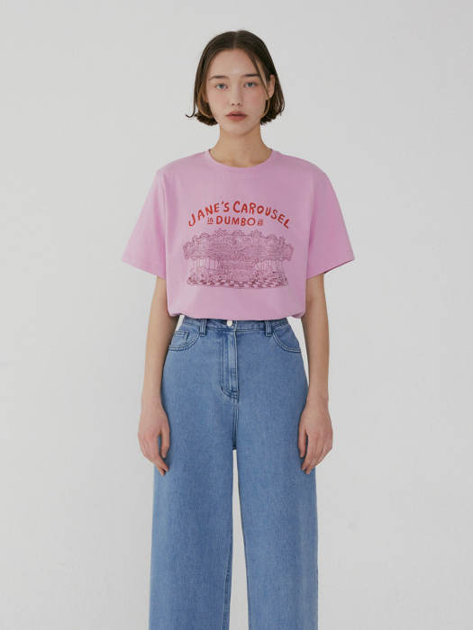 Janes Carousel T-shirt Pink (JWTS2E902P2)