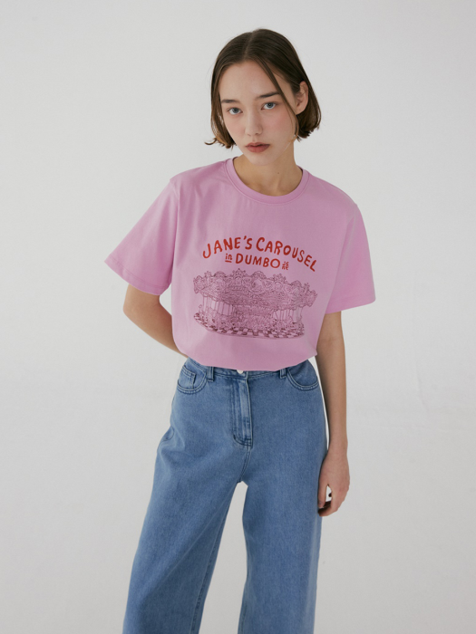 Janes Carousel T-shirt Pink (JWTS2E902P2)