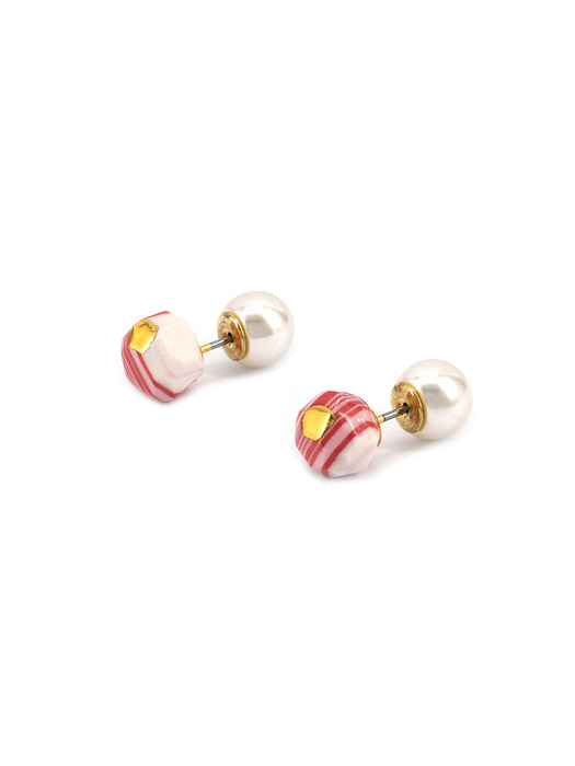 2022 PANTONE stratum pearl earring (RP)