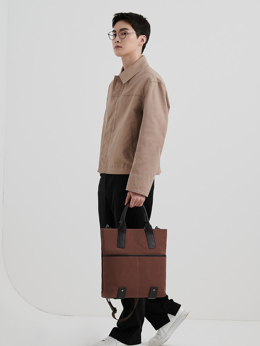 Functional Commute Tote [ brown combo]