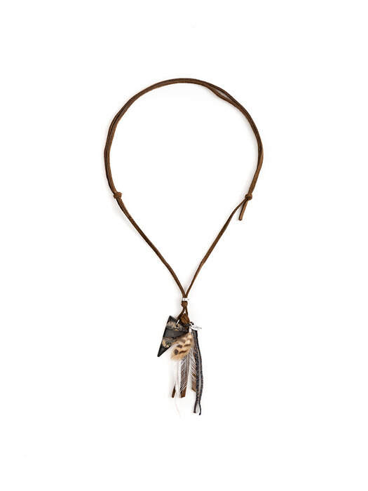 WST SUEDE NECKLACE (olive)