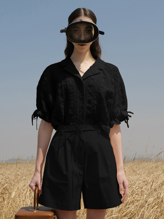 Solis Lace Shirt_Black