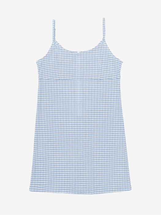 [22HS] GINGHAM MINI OPS - SKY BLUE