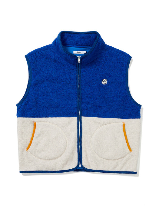 Boa Fleece Vest (Blue)