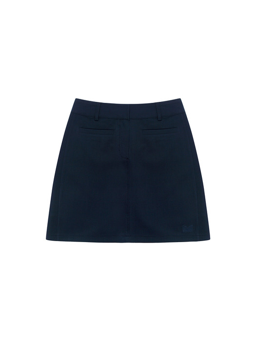 Sceaux Chino Skirt_Navy