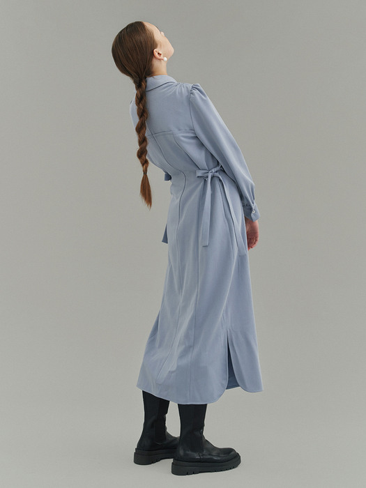 03 soft dress set (muted blue)