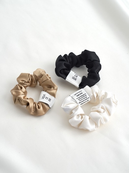 Baby scrunchie 3set (White/Beige/Black)