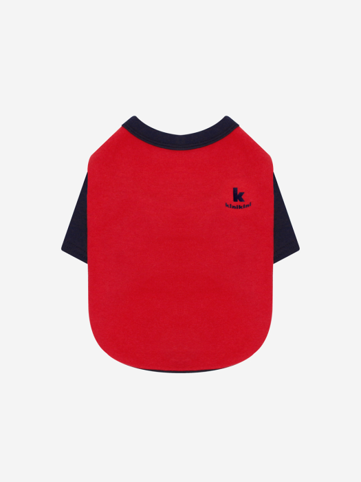 KINI SMILE VOLUME LOGO SHORT SLEEVE-RED(반팔티)