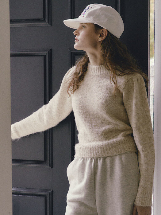 PUFFY SLEEVE KNIT - IVORY