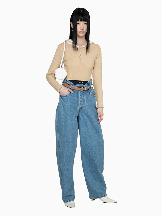 [FW22] FLIPPED WAISTBAND JEANS