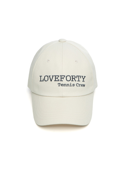 LOVEFORTY TENNIS CREW CAP IVORY
