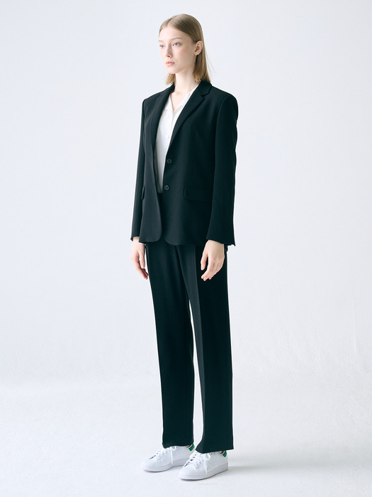 [Drama Signature] Two-button Blazer + Straight Trousers SET