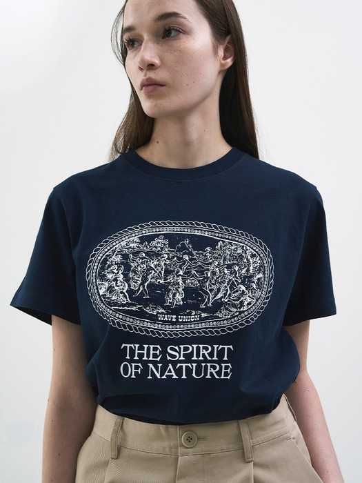 Nymphs short sleeve T-shirt navy