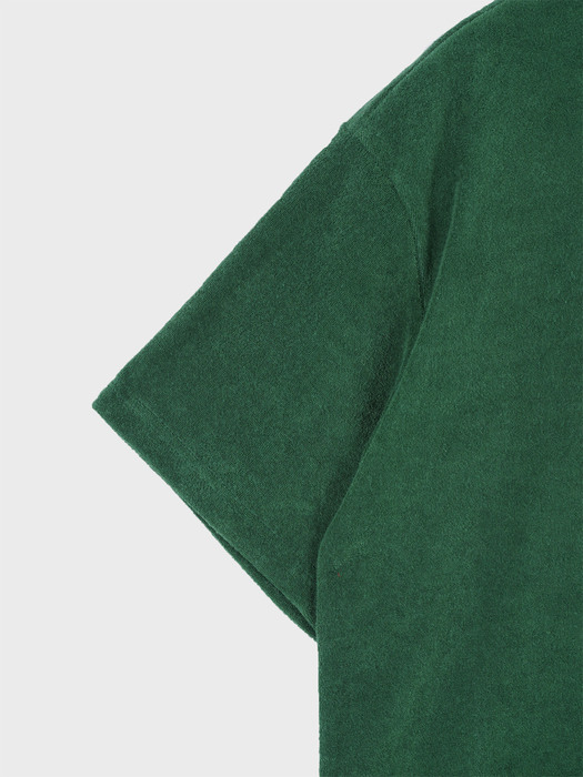 UNBALANCE TERRY T-SHIRT_GREEN