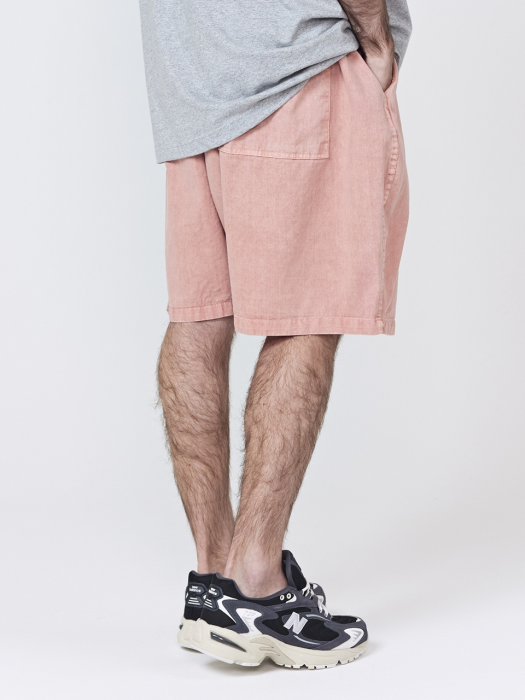 CB PIGMENT DYING SHORTS (PINK)