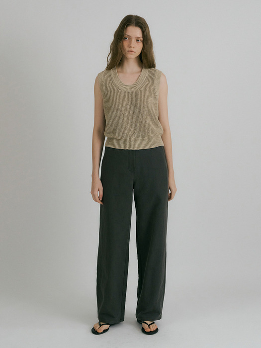 ROUNDING WIDE PANTS (2COLOR)