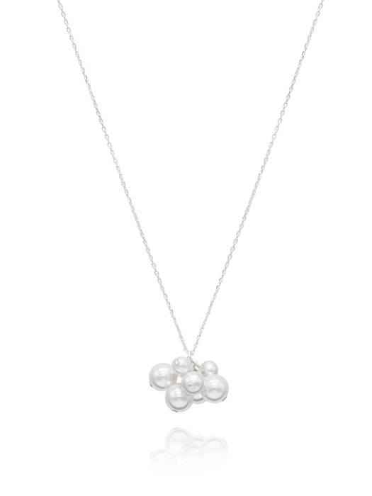 Frill Swarovski Pearl 925 Silver Necklace (925 SV)
