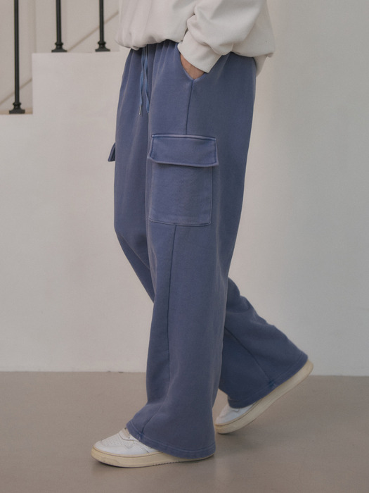 Pigment cargo sweat pants(5col)