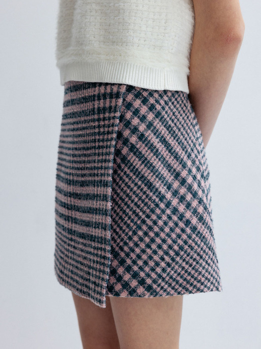 Tweed Mini Wrap Skirt KW3AS3280_78