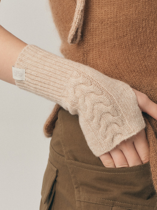 twist fingerless warmer_6color