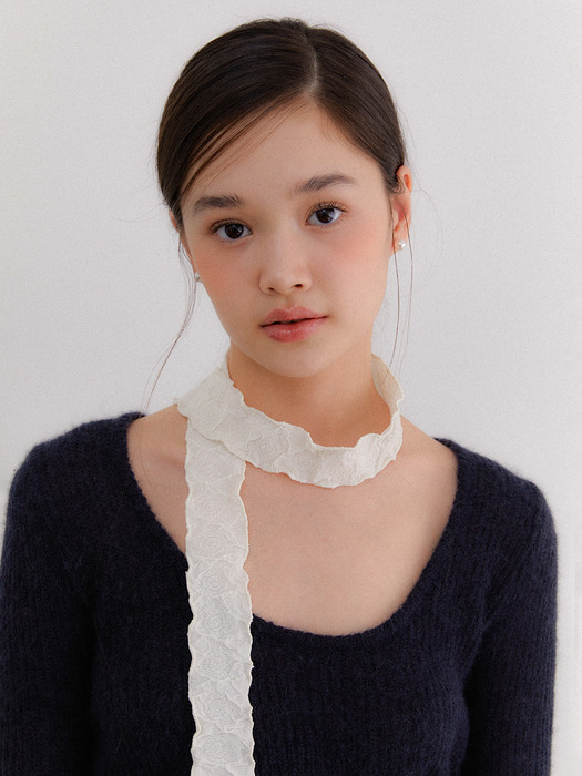 dear rose petit pearl point muffler scarf_COLORS