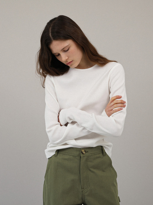 Leau classic tee_ivory