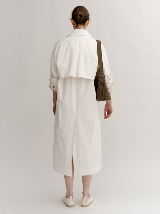 Haumea Linen Coat Off-White