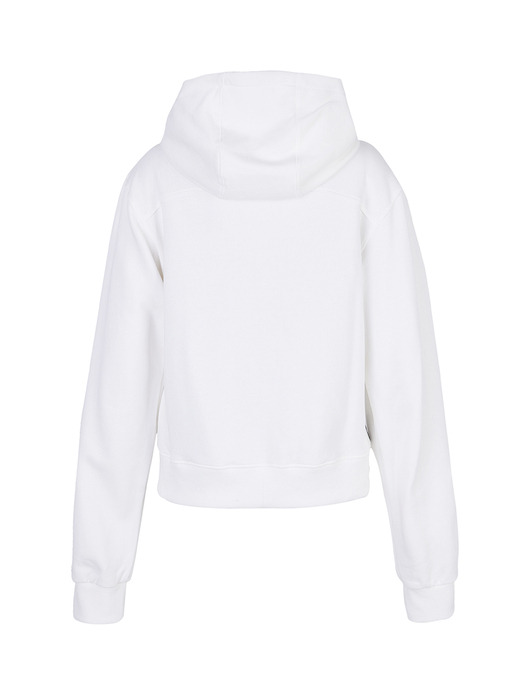 INCISION HOOD ZIP UP / WHITE