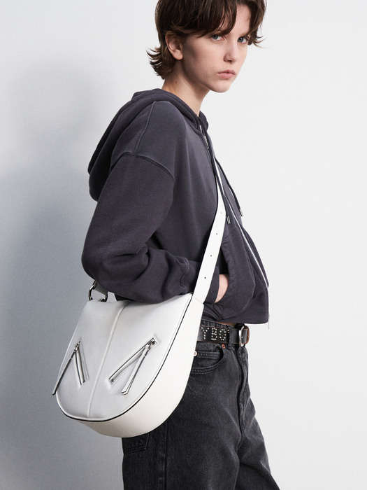 [단독]TWO ZIPPED HOBO BAG_2COLORS