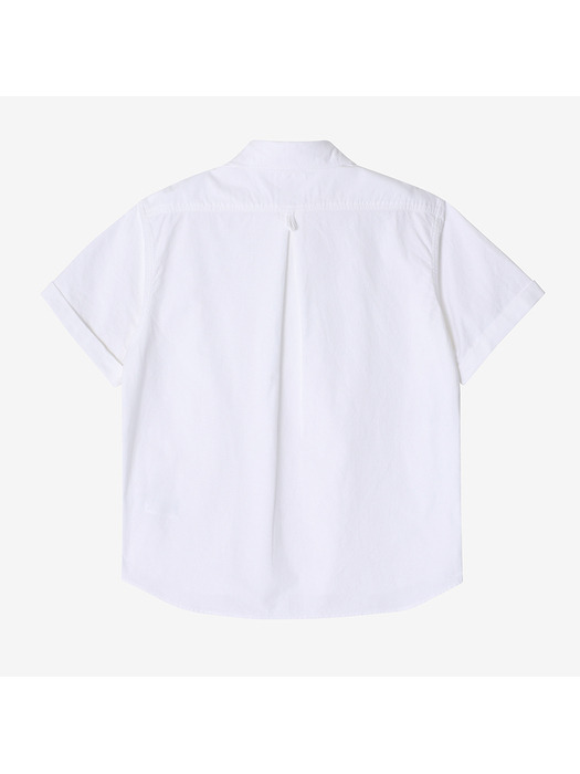 [본사정품] 단톤 여성 라운드 칼라 풀오버 숏슬리브 셔츠 (WHT)(ADTF2410283-WHT)