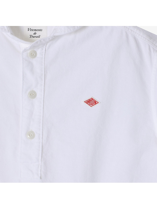 [본사정품] 단톤 여성 라운드 칼라 풀오버 숏슬리브 셔츠 (WHT)(ADTF2410283-WHT)