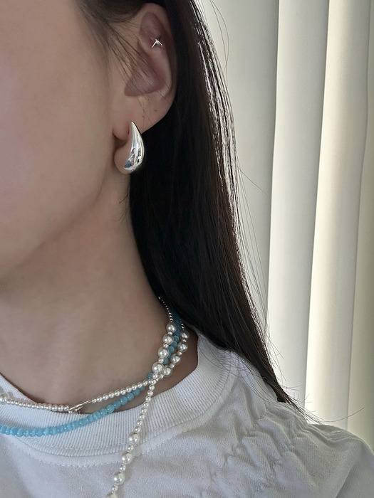[925silver] Huge earring